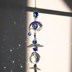 Crystal Suncatcher Evil Eye - Blue Eye