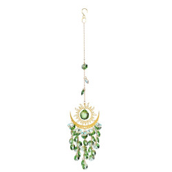 Crystal Suncatcher Sun Moon - Green