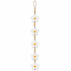 Driftwood White Frangipani Hanger