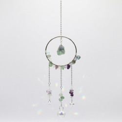Crystal Suncatcher Ring - Fluorite