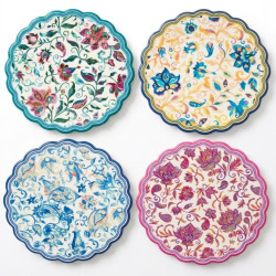 Pietra Dura Design Ceramic Coasters Set Of 4 - No 39