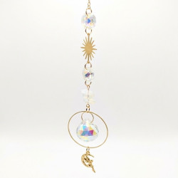 Crystal Suncatcher With Sun Charm - Opalite