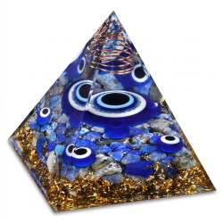 Orgonite Pyramid Evil Eye 6cm